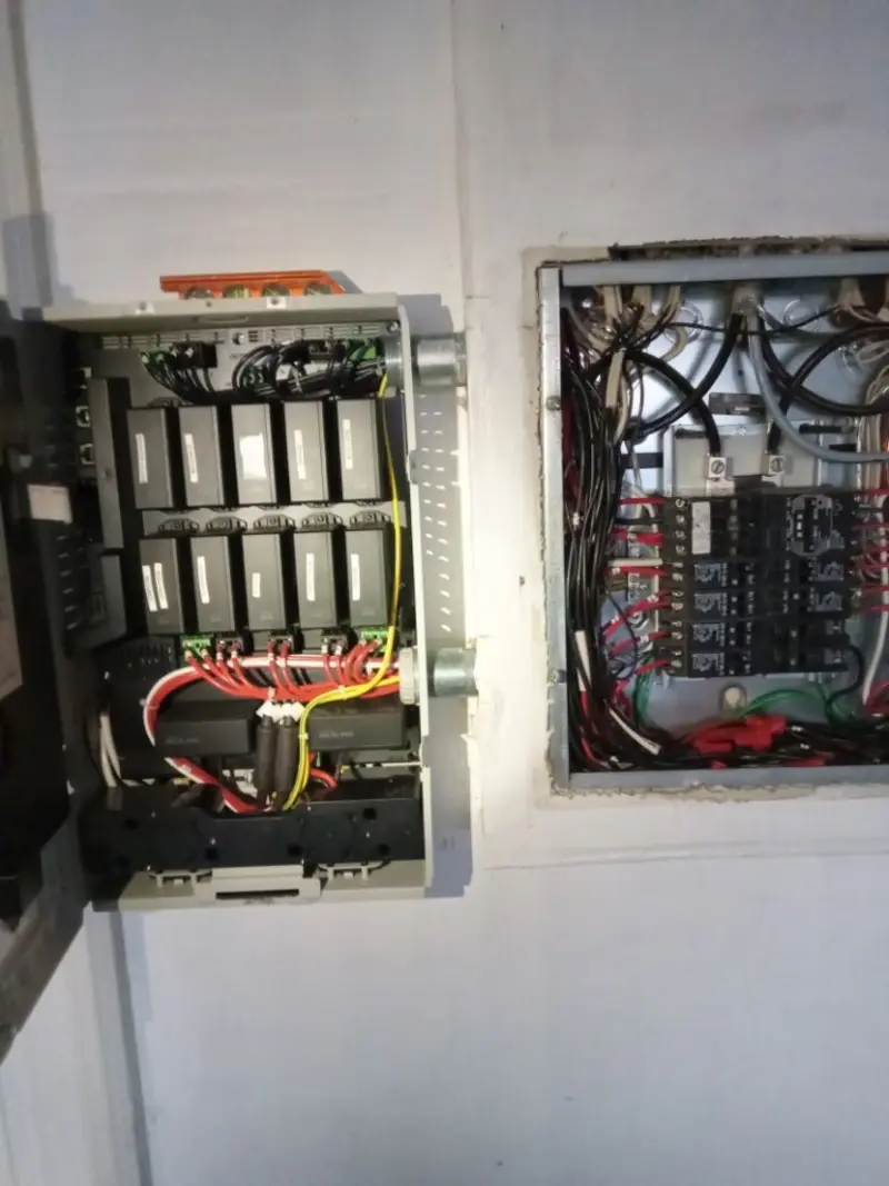 Electrical panel upgrade completed for Indoor Lighting Installation in Knightdale
